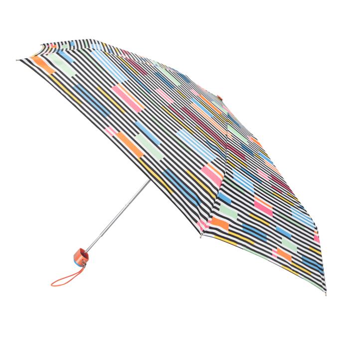 totes® Compact Flat Colour Block Stripe Print Umbrella ( 5 Section ) Extra Image 1